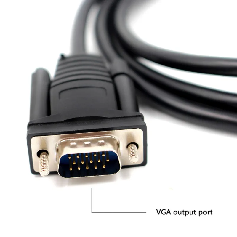 Преобразователь HDMI в VGA 1 2 м цифровой аналоговый сигнал HD 1080P поддержка XGA SVGA SXGA UGA