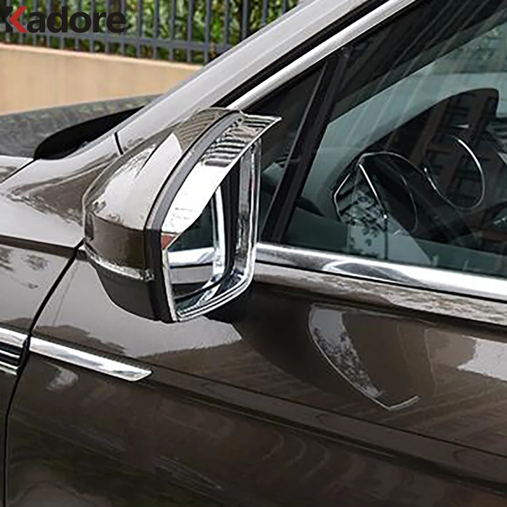 Для Volkswagen VW T-ROC TROC 2017 2018 2019 2020 хром Зеркало заднего вида дождь щит солнцезащитный