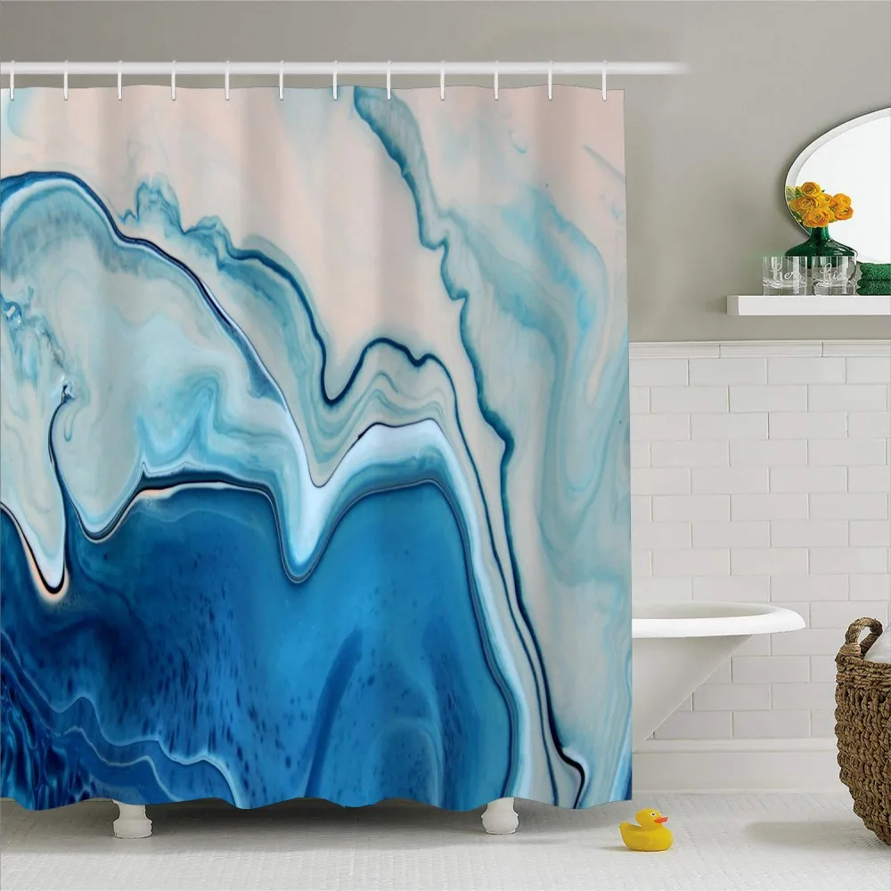 Abstract Mable Quicksand занавески для ванной с крючками водонепроницаемые Полиэстеровые