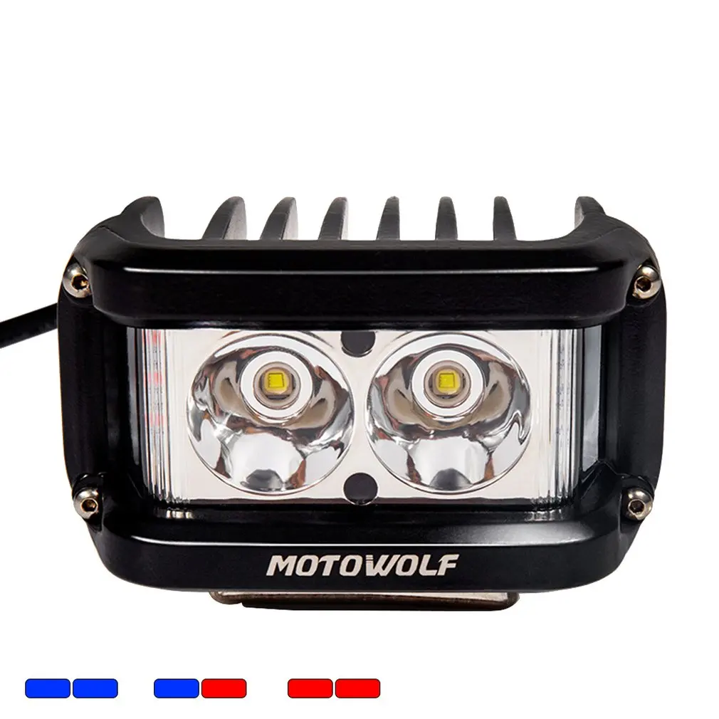 MOTOWOLF 12 в-72 в 25 Вт Светодиодный прожектор для мотоцикла квадроцикла лодки