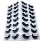 Накладные ресницы из 100% норки, 16 пар, 8-25 мм, натуральное объемное наращивание ресниц