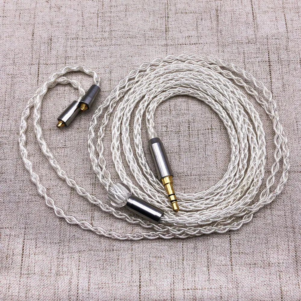 MMCX Silver cable Tiandirenhe TD2 Гибридный наушник 1ba+ 1DD Ноулз 27305 BA привод HIFI наушник с MMCX обновленный кабель для Shure SE215 гарнитура - Цвет: MMCX Silver cable