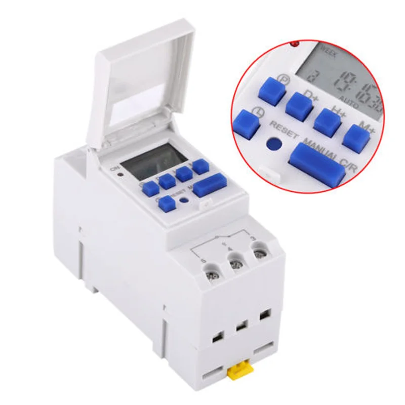 

Universal Digital Programmable Timer Switch AHC15A DIN Rail Mounting AC220V
