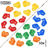 25 rock climbing holds set with 9 8ft knotted climbing rope kids climbing rocks for indoor outdoor play setrock wall grips kit