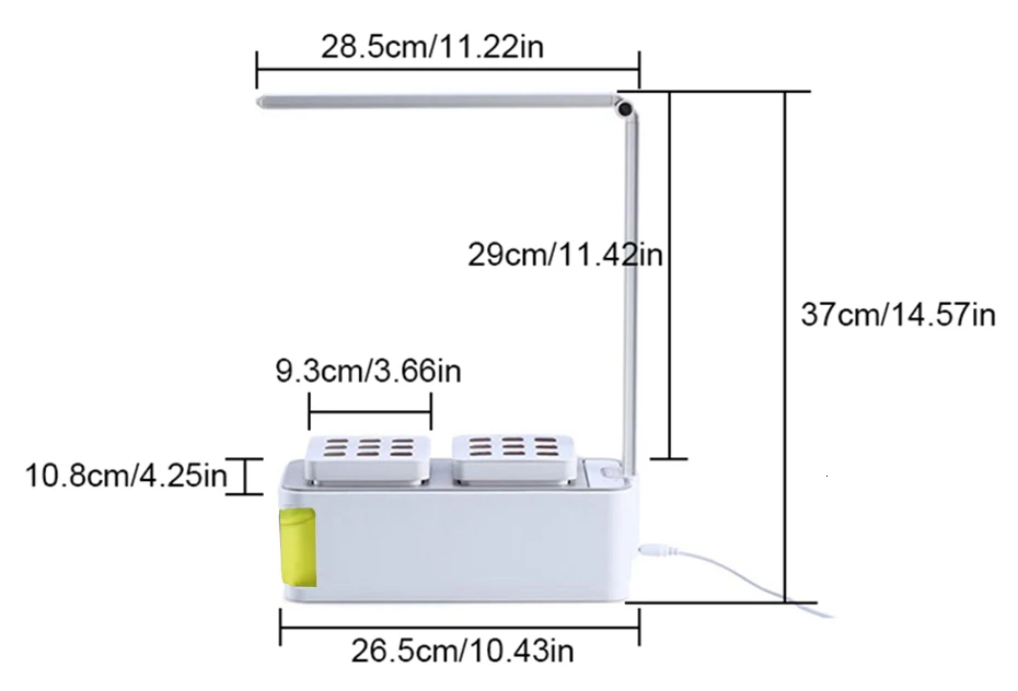Smart Herb Garden Kit LED Grow Light Hydroponic Growing Multifunction Desk Lamp Garden Plants Flower Hydroponics Grow Tent Box