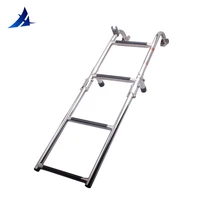 boat accessories marine 4 step folding ladder boat marine stainless steel pontoon ladder polished 22 step