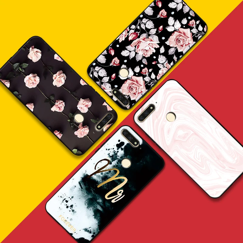 for Y7 Prime 2018 DIY Painted Phone Case Huawei P Smart Z 2019 Soft Silicon Full Protector Shell Y9 TPU Ultrathin Cover |