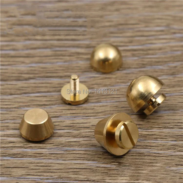 Латунная пряжка круговая дуга в форме ведра DIY шип ножной гвоздь декоративная