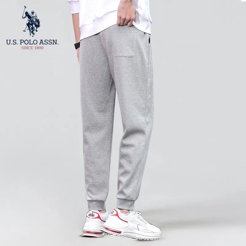 U.S.Polo Assn. Embroidered Men's Sweatpants Casual Loose Fashion Knit Pants | Мужская одежда