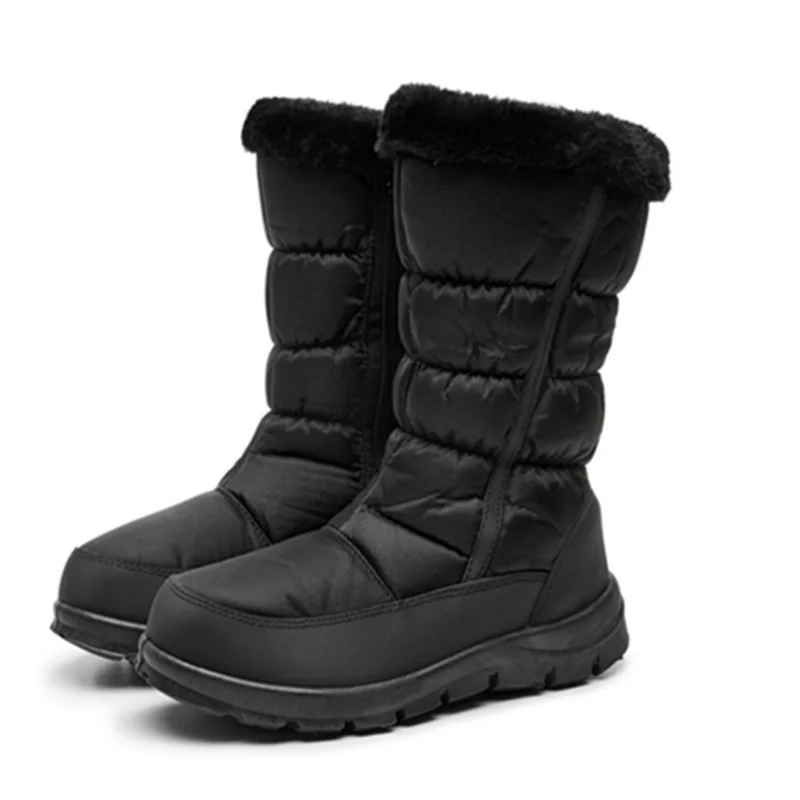 

Snow Boots For Women Shoes Platform High Quality Tassel Footwear Cotton Mid Calf Winter Boots Size