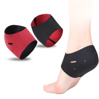 1 pair warm heel protector protective sleeve heel spur pads for relief plantar fasciitis heel pain reduce pressure on heel