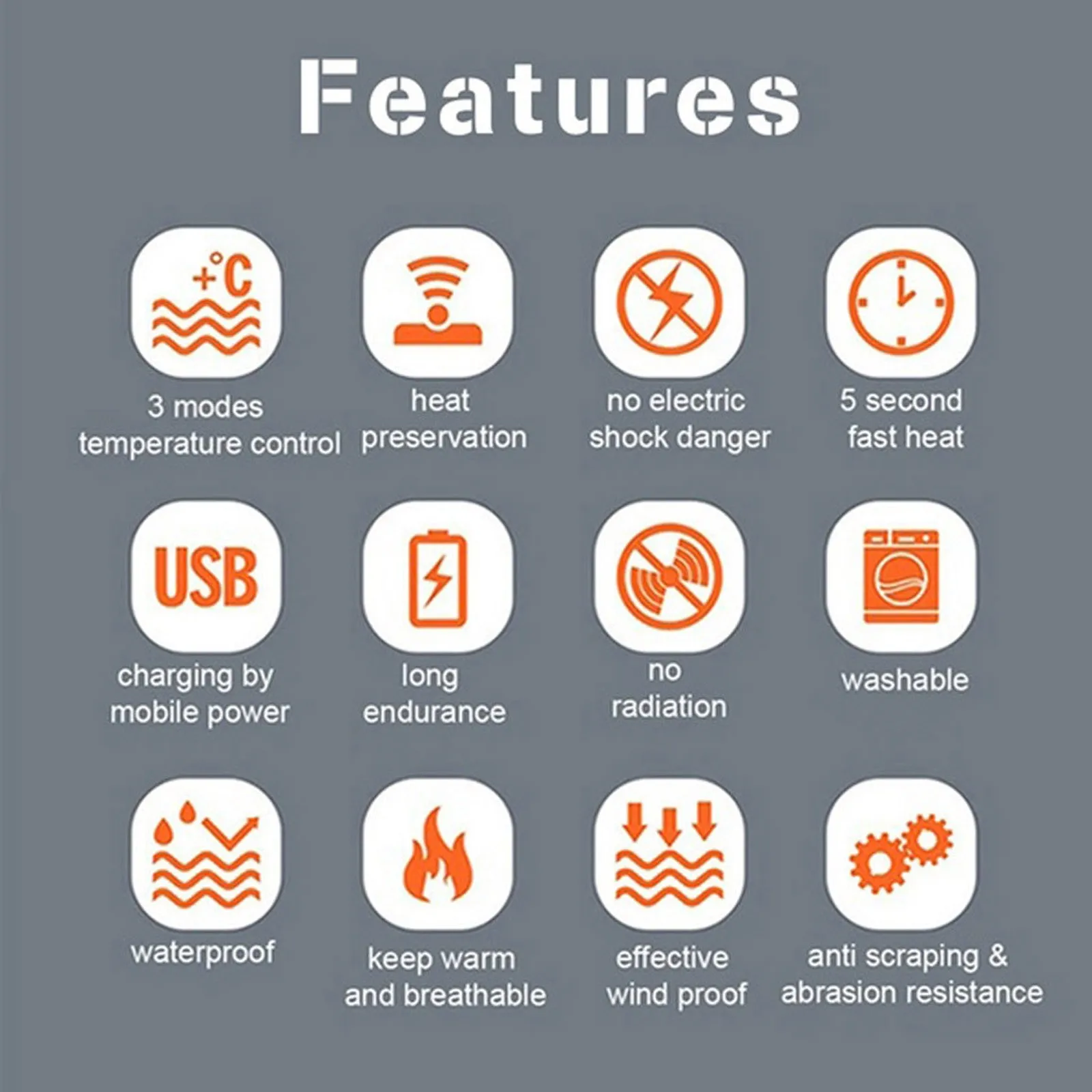 

New 3 Areas Heated Vest Men Women Usb Heated Jacket Heating Vest Thermal Clothing Hunting Vest Winter Heating Jacket Black S-4XL