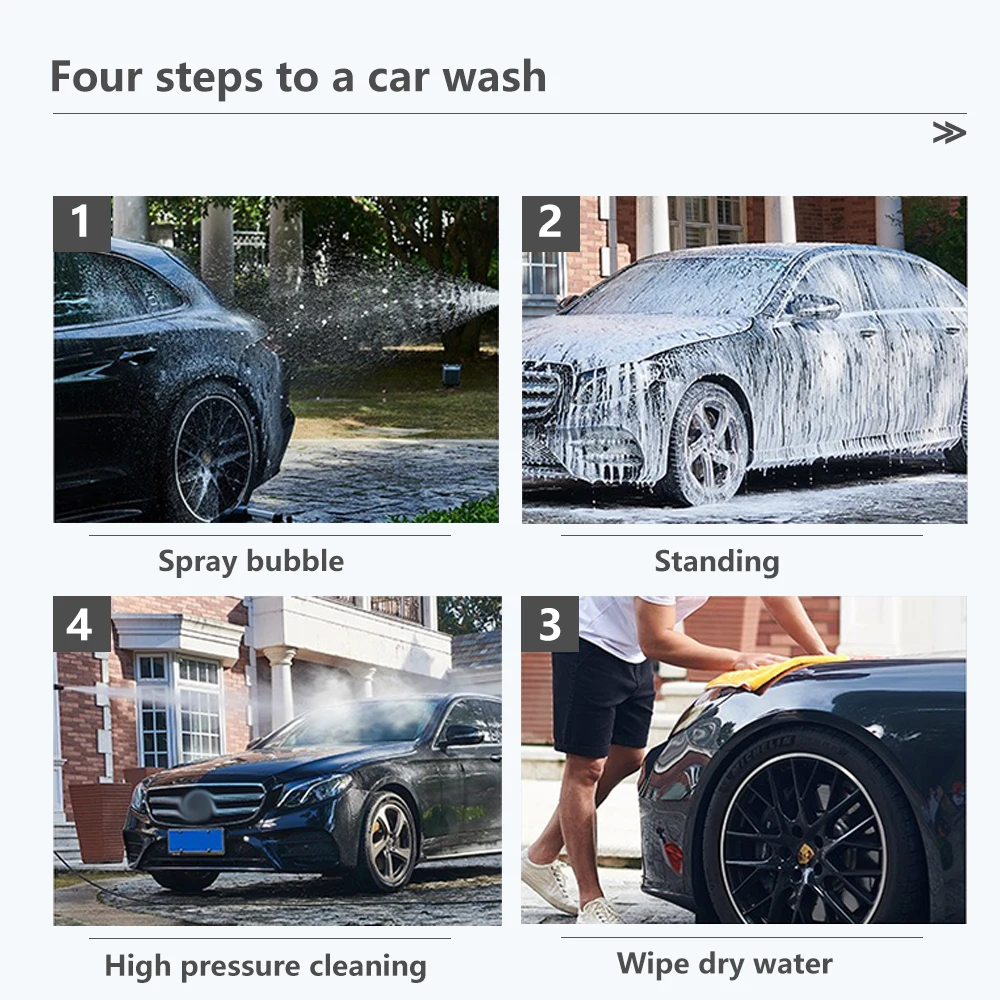 Дешево Беспроводной моечный пистолет высокого давления для мойки автомобиля, портативный аппарат для мойки высокого давления с пластиковой короб...