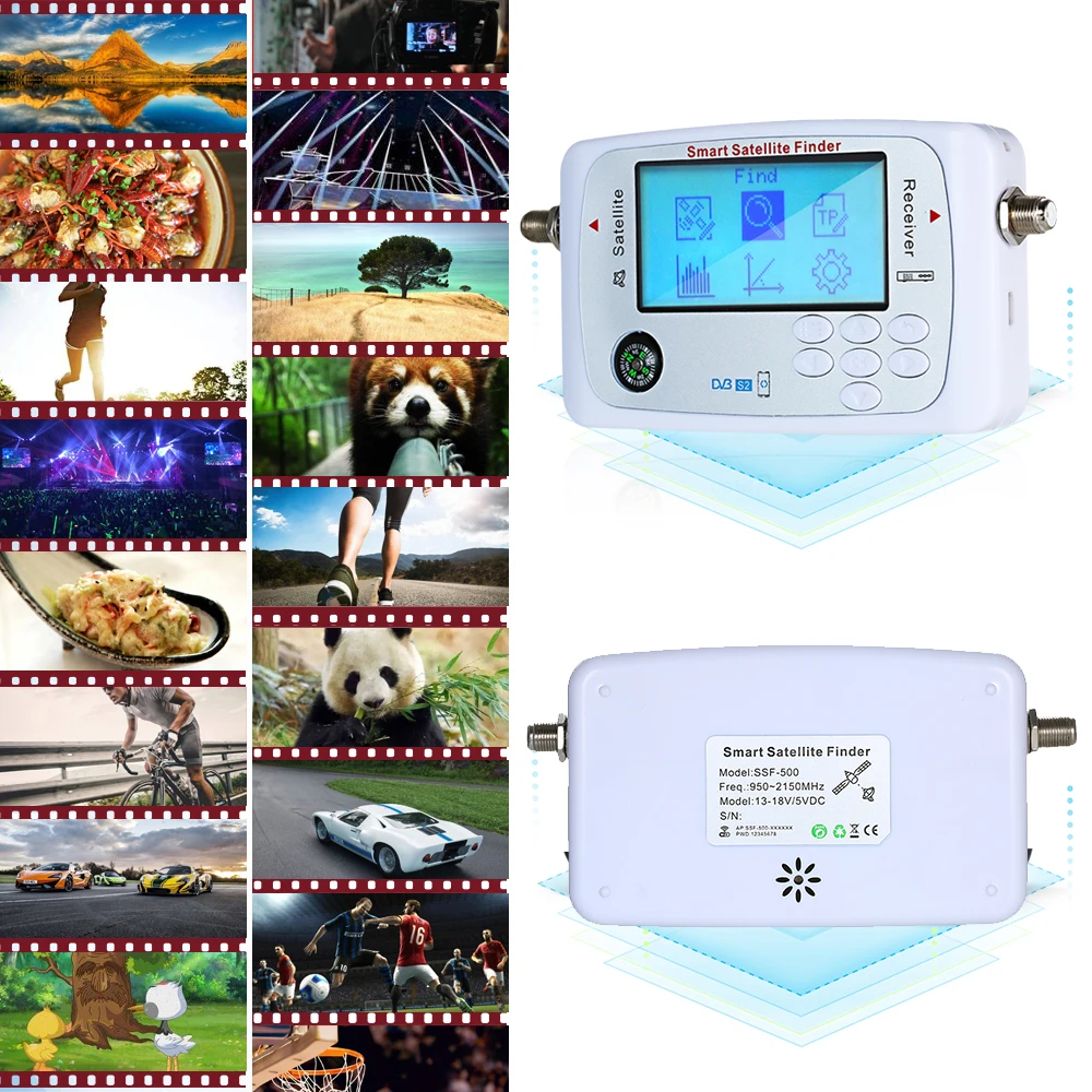 New Mini Digital Smart Satellite Signal Finder Meter with LCD Display Satfinder Compass Supports APP Control | Инструменты
