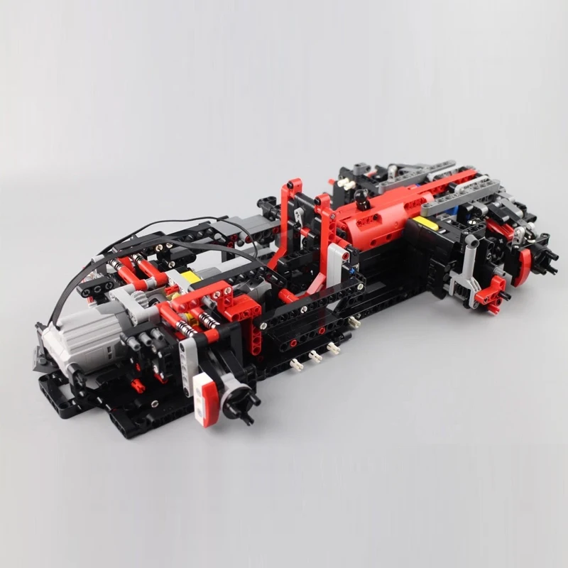 Technic 13079 приложение RC автомобиль MOC-10559 Veneno Roadster с функцией двигателя строительные блоки кирпичики игрушки подарок для детей