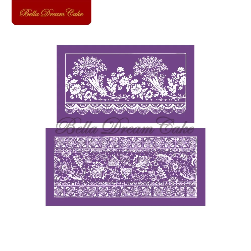 Новинка цветочный оригинальный набор для свадебного торта кружевные формы