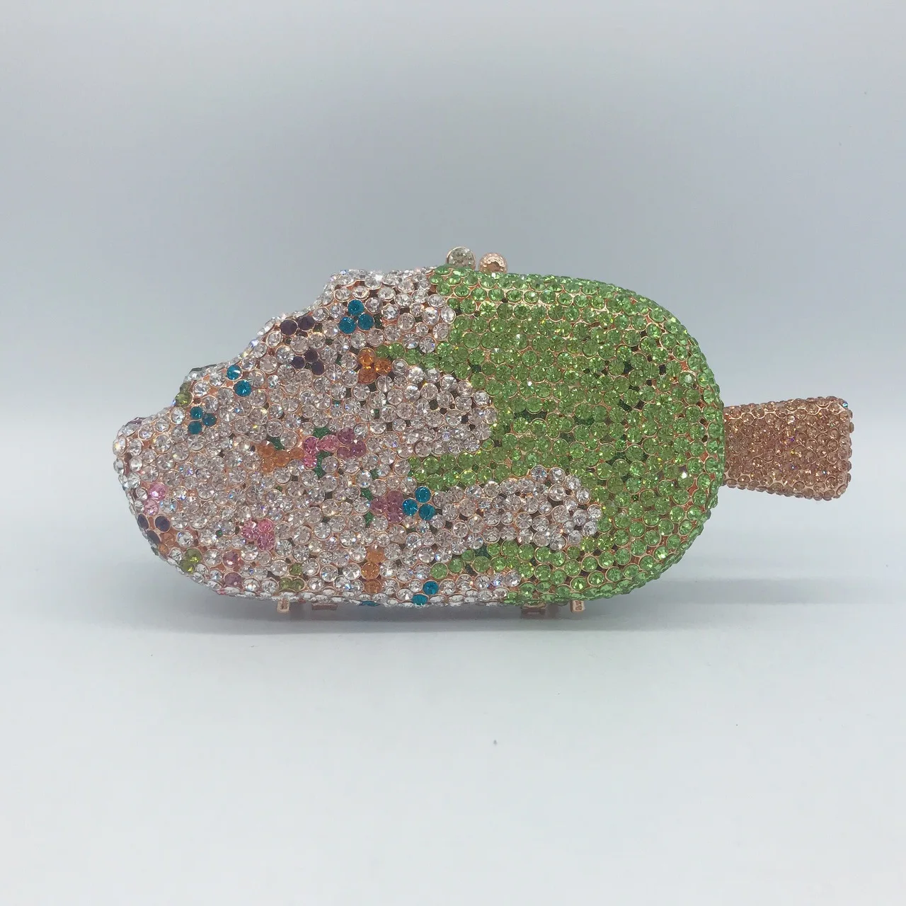 Classical Women Accessories Diamonds Luxury Clutches Ice Cream Crystal Purses For Male Bridal Wedding Party Crossbody Handbags