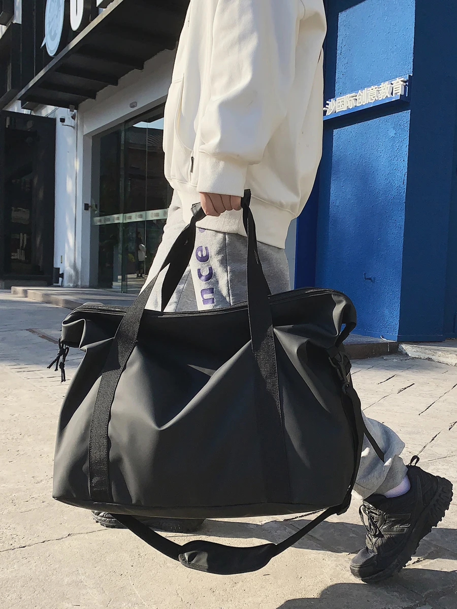 

Gym Dance Bag Soccer Backpack Weekender Bag Travel Women Stuff Gym Bag Leather With Shoe Compartment Sac Femme Sportts Eg50jj