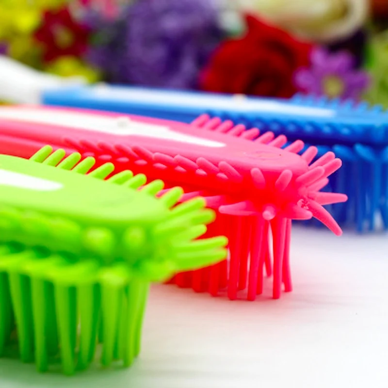 Мягкая силиконовая Расческа для домашних собак кошек щенков волос щетка