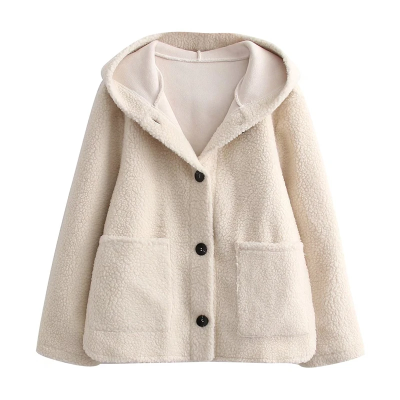 

ZXQJ Женская куртка из овечьей шерсти и искусственной кожи в стиле пэчворк осень 2021 модное женское плотное теплое короткое пальто