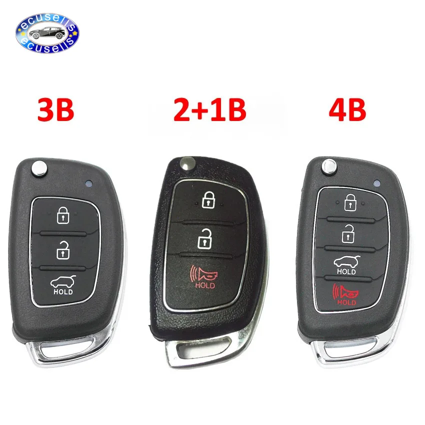 2 + 1 кнопка 3 кнопки раскладной флип чехол для ключей Hyundai i10 i20 i30 i35 i40 Genesis|Ключ от