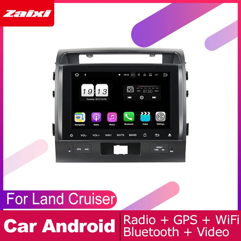 Автомобильные аксессуары для Toyota Land Cruiser 2008 ~ 2012 Android GPS-навигация DVD
