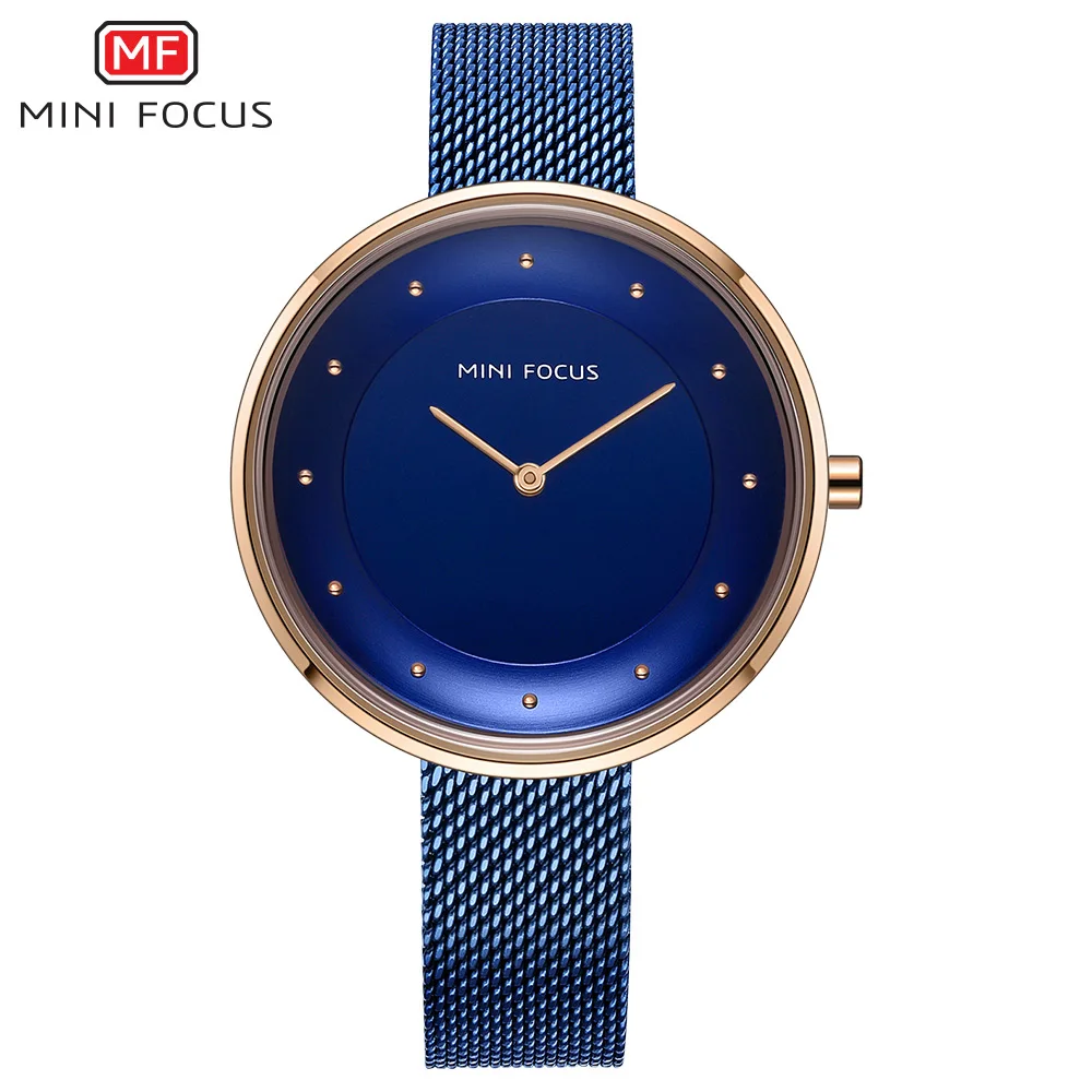 blue Мини фокус модные часы для женщин простой стиль Женская одежда кварцевые женские часы водонепроницаемый хронограф Браслет часы Relojes Para - Цвет: blue