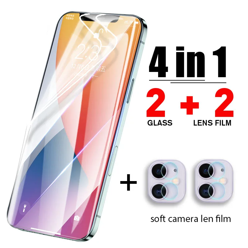 

Гидрогелевая пленка 4 в 1, Защита экрана для iPhone 11, 12 Pro, X, XR, XS Max, не стекло на iPhone 7, 11, 8 Plus, 6, SE, 2020, защита экрана