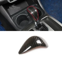 real dry hard carbon fiber gear shift konb cover trim cover fit for toyota alphard 11 14