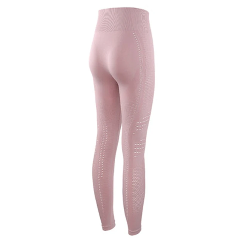 Seamless High Waist Yoga Leggings Tights Women Workout Mesh Breathable Fitness Clothing Training Pants Female 4 Color | Спорт и