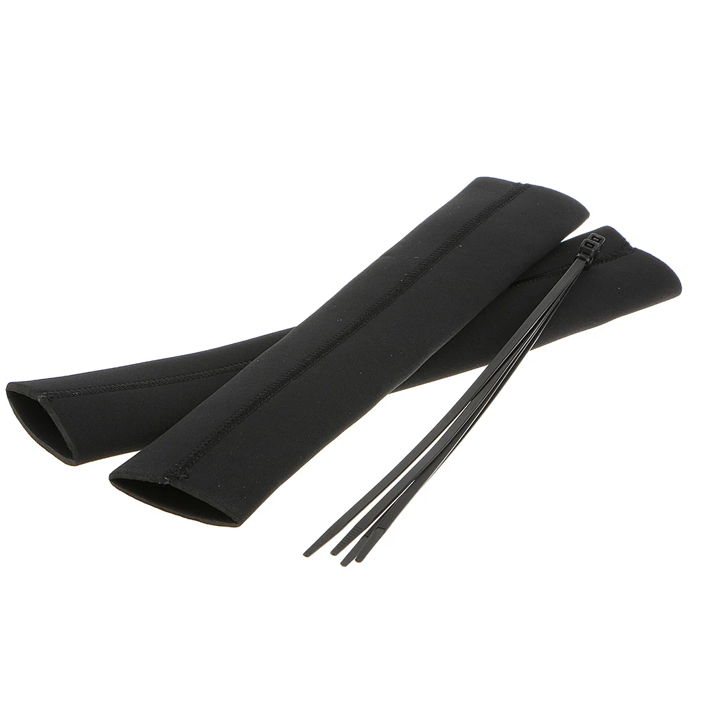 

2x 14" Long Neoprene Fork Leg Gaiters Boot Seal Socks Covers for Motorcycle