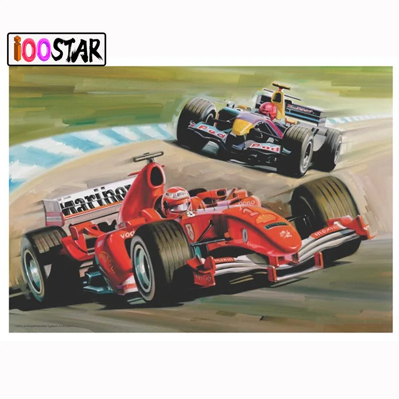 5D Diy Полная квадратная/круглая Алмазная картина F1 скоростная гоночная вышивка