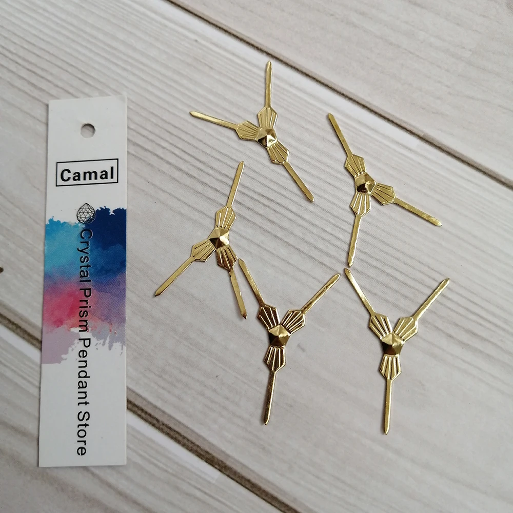 Camal 100 шт. 29 мм позолоченный металлический крючок треугольные булавки с бантом