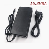 16 8v 8a polymer lithium battery charger 100 240v 5 5mm2 1mm portable charger euauusuk plug for electric bike