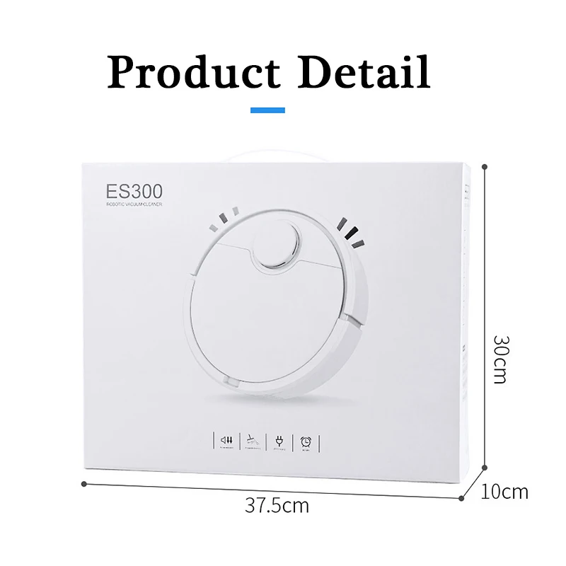

ES300 Robot Vacuum Cleaner Smart Cleaning Sweeper 3000mah 3 in 1 Touch to start Vacuum Cleaner For Home Wireless Sweeping