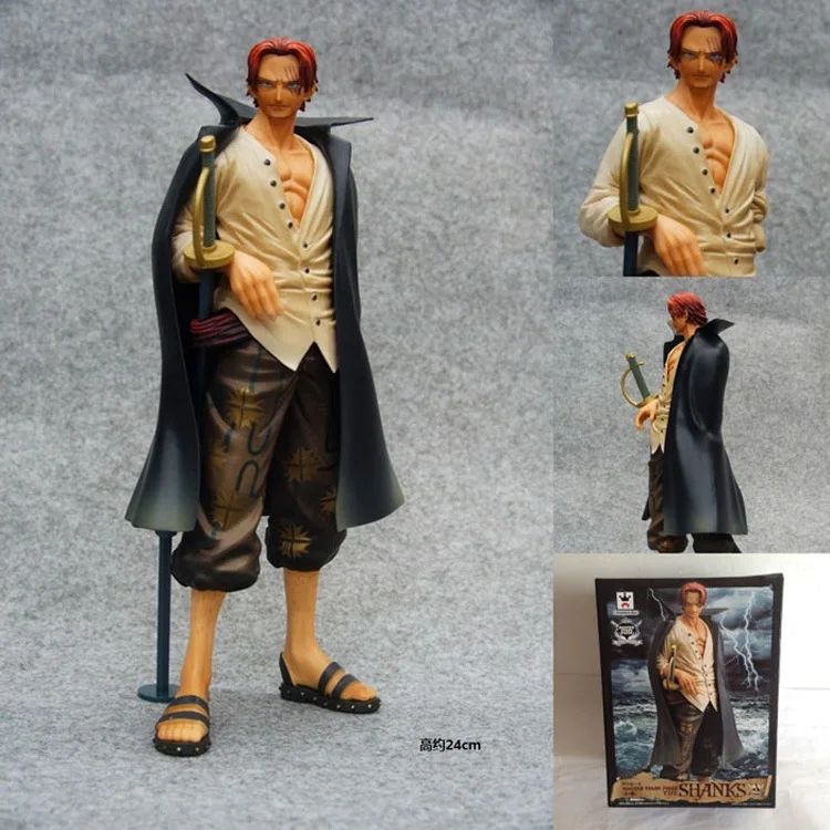 Одна штука Аниме Фигурка рыжие волосы Shanks Stylist ПВХ властная фигурка украшение