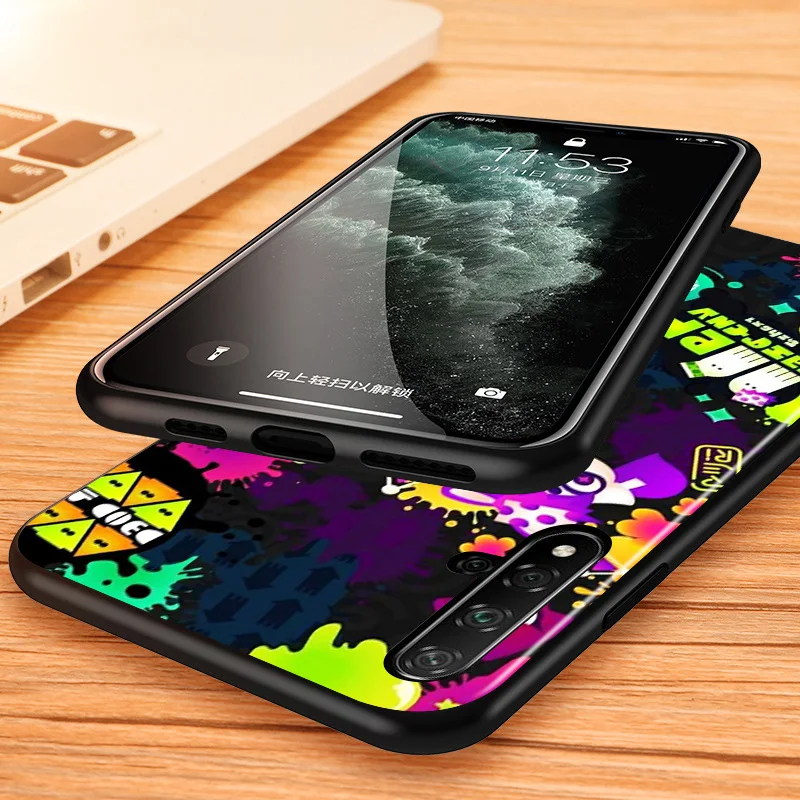 

Cute Hot Splatoon Art for Huawei Honor 30 20 10i 10 9C 9A 9S 9X 9N 9 8X 8A 8 7A 7C Pro Plus Lite Black Phone Case