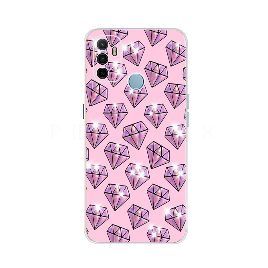 For Oppo A53 Case Cute Cat Painted Cover For Oppo A53 Phone Cases CPH2127 OppoA53 Full Coque Bumper 6.5'' Oppo A 53 Phone Fundas oppo cover