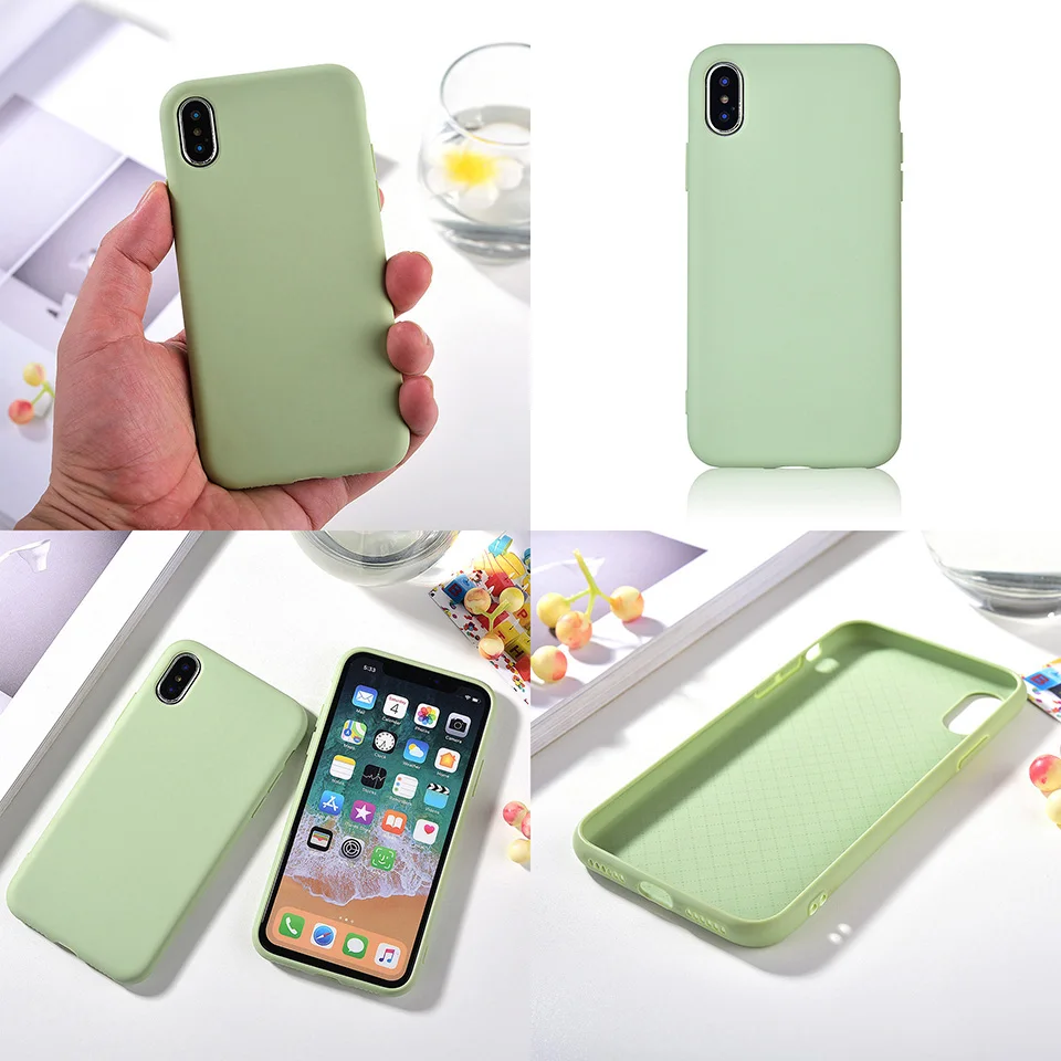 Роскошный оригинальный жидкий силиконовый чехол для iPhone 6 7 8 Plus Ультратонкий
