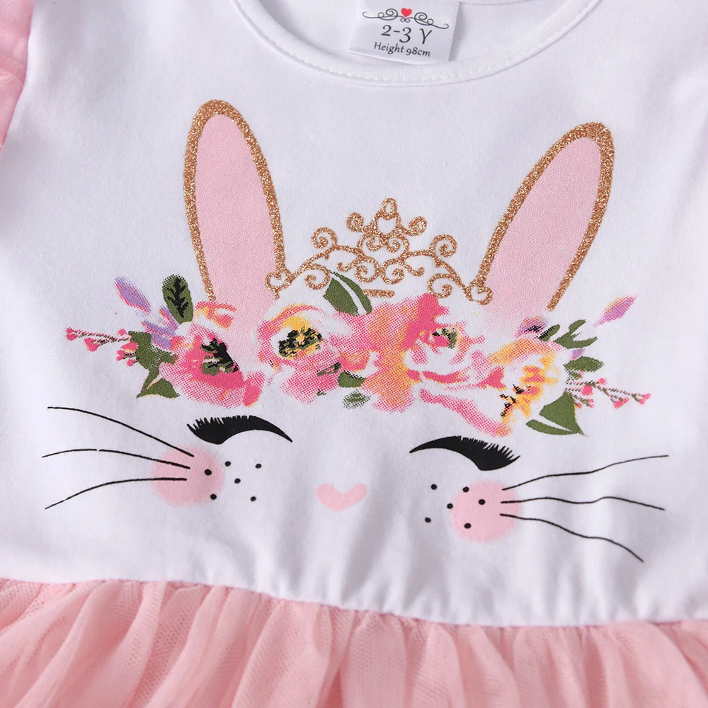 VIKITA-vestidos de malla de encaje en capas para ni&ntilde;as, trajes de fiesta para boda, Vestidos con capas, oto&ntilde;o-1