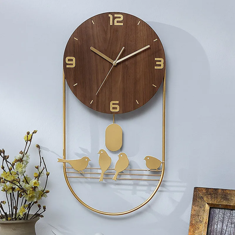 Настенные часы в скандинавском стиле роскошные большие настенные 3D с