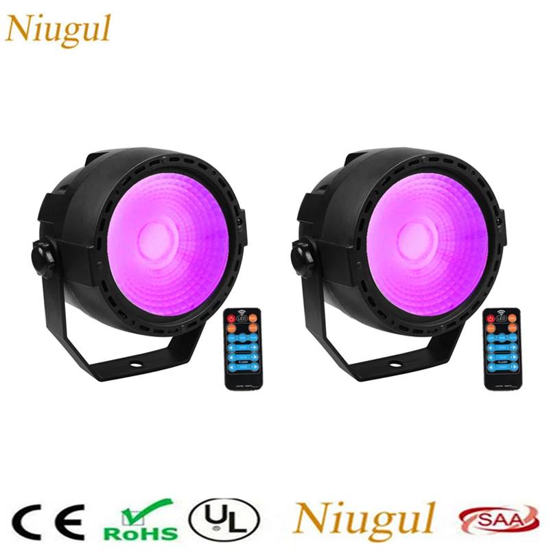 

2pcs/lot 30W RGB+UV LED COB Light LED Par Theater Spotlight Pocket COB Par Wireless Remote DMX512 LED Stage Lighting Projector