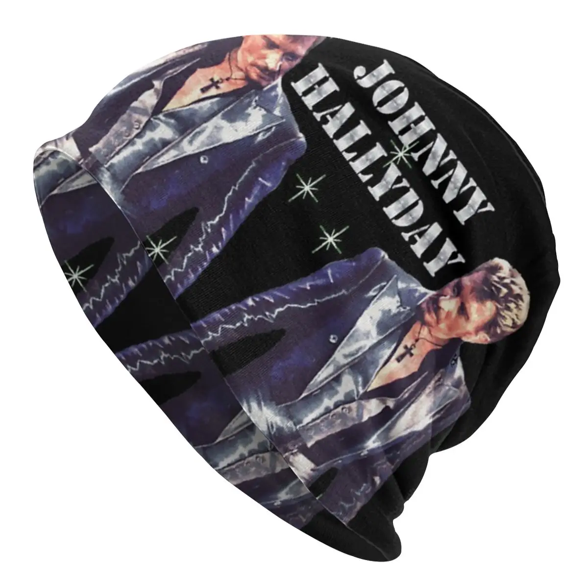 

Головной убор Джонни Хелли из рок-музыки, французская певица, вязаная шапка, готические уличные шапочки, облегающие шапки, Летние Теплые шап...