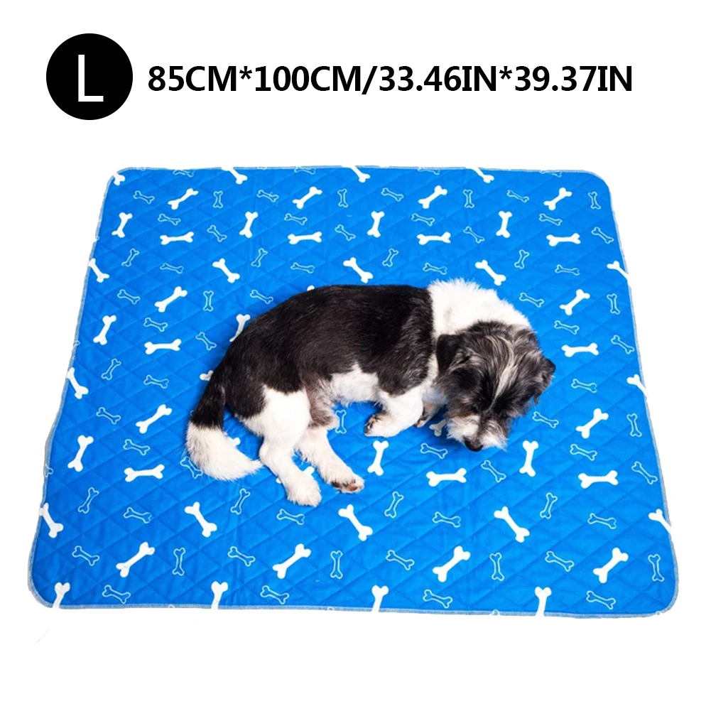 

Dog Pee Pad Dog Diaper Pet Training Pad Cat Waterproof Pad Washable Urine Pad Bone Print Mattress Healthy Nappy Mat Pet Supplies