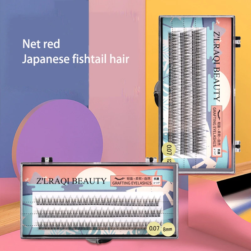 

Fishtail Eyelashes Extension Tool Full Strip Easy To Wear Reusable Soft Wispy Volume Cross Eyeshes Female Cosmetics Tools