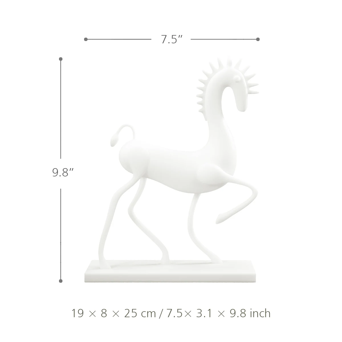 Лошадь Коллекционная скульптура 3D печатная абстрактная животных Украшение