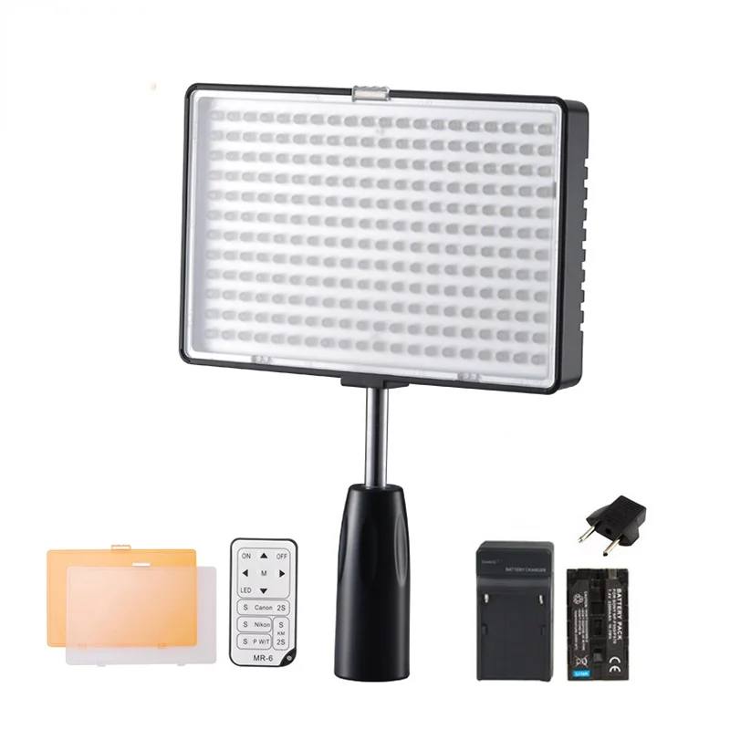 

KM-240 240L 3200k-5600K Camera Photo LED Video Light with Battery KIT for Canon Nikon