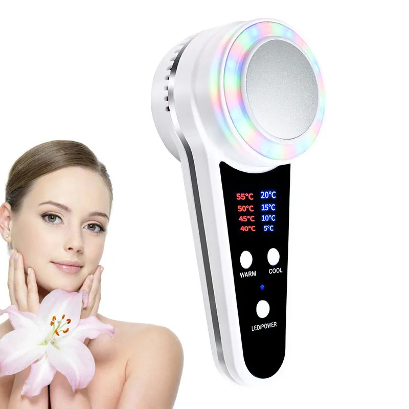 

Portable Hot Cold Beauty Instrument 3 Colors Photon rejuvenation Massager Skin Lifting Firming Facial Cool Warm Hammer