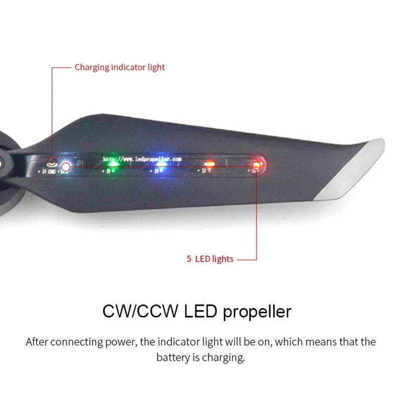 1 пара светодиодный светильник пропеллеры заряжаемые для DJI Mavic 2 Pro/Zoom Drone
