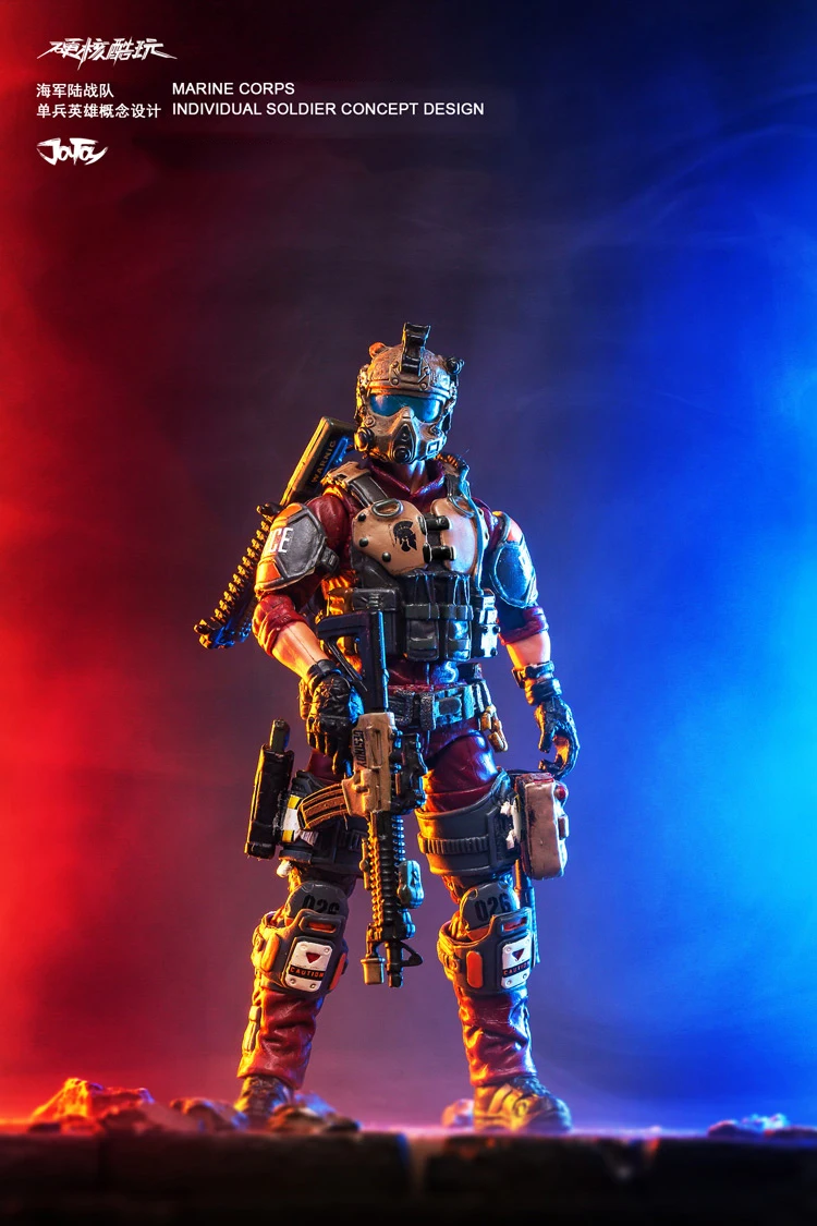 JOYTOY 1/18 фигурки 3 шт Морской корпус военный солдат фигурка модель игрушки коллекция игрушек
